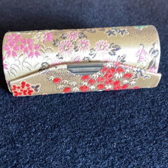 Vintage lipstick cases with mirror From the orient blue one heavily used 6ea - Picture 2 of 13